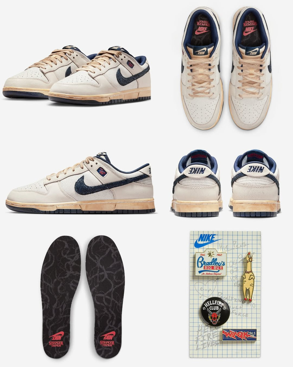 Nike Sb Dunk Low x Stranger Things "Phantom & Midnight Navy" (UA)