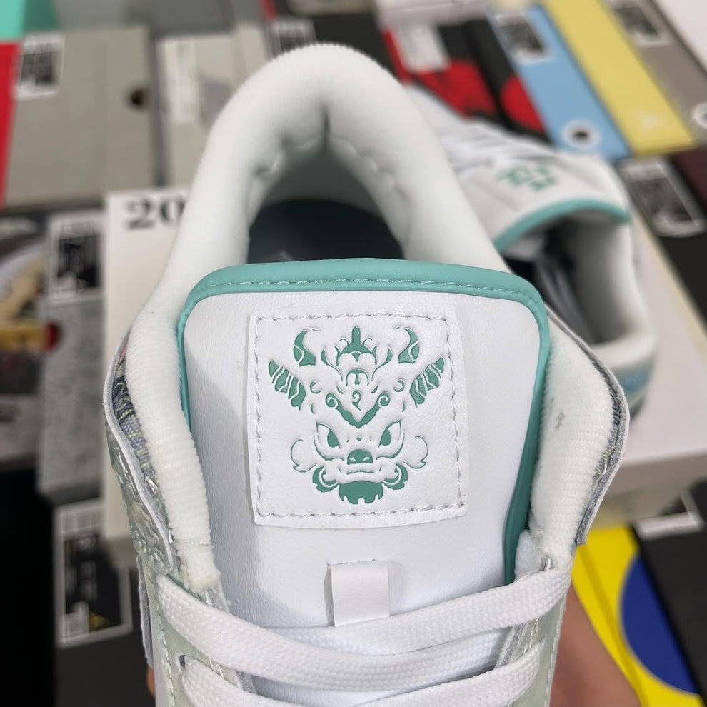 Nike SB Dunk Low Year of the Dragon Steam Puppet - Tongue Detail